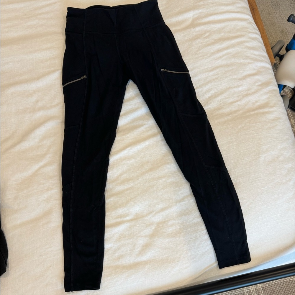 Athleta zipper leggings